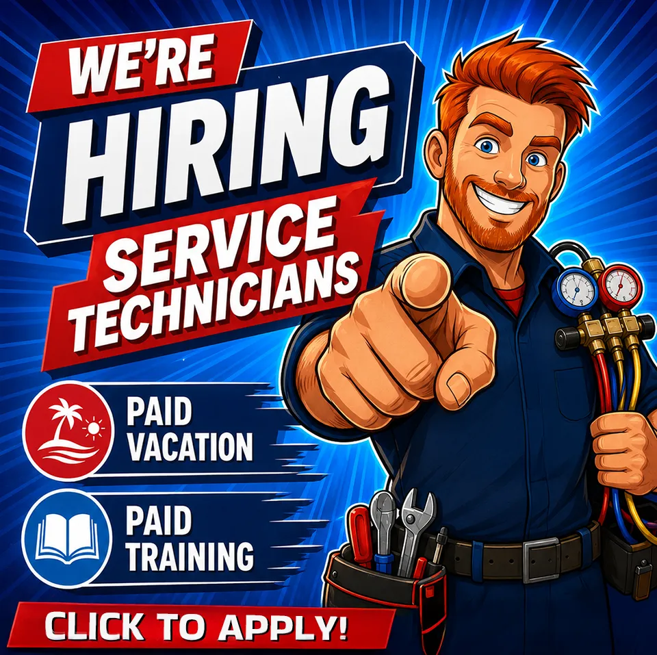 We're Hiring Service Technicians!